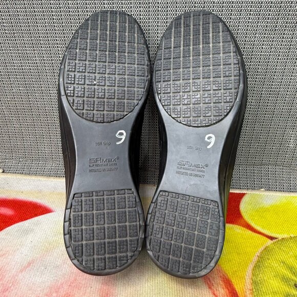 SR Max Womens Size 9 Black Albany Max Trax Leather Slip Resistant Loafer Shoes - Picture 7 of 9